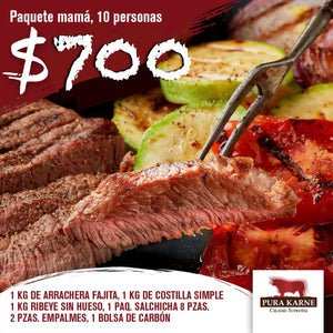 Paquete Mamá para 10 personas