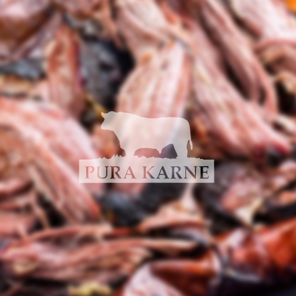 DESHEBRADA DE PIERNA DE PUERCO CHAROLA DE 500 GRAMOS